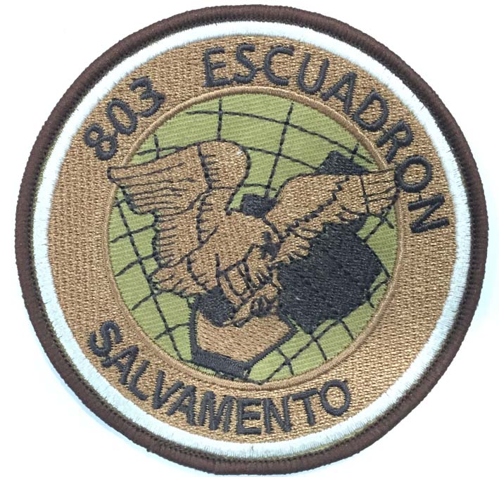 Escudo bordado SAR 803 Escuadrón salvamento árido